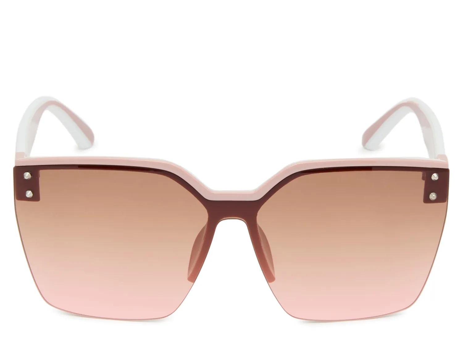 ジジです Jessica Simpson Rimless Shield Oversized Sunglasses - Free