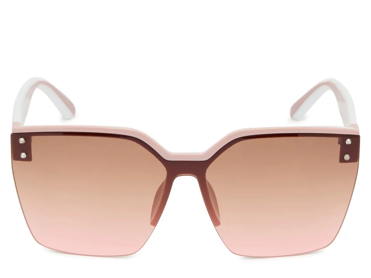 Rimless Shield Oversized Sunglasses