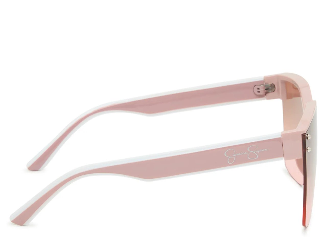 Rimless Shield Oversized Sunglasses