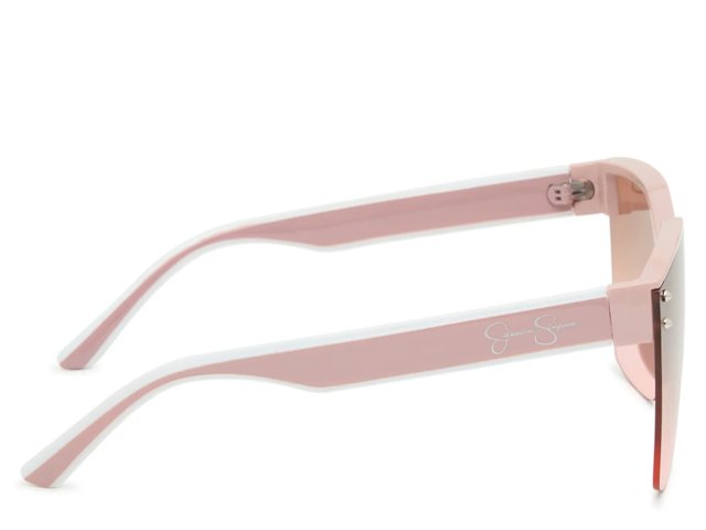 Rimless Shield Oversized Sunglasses