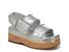 Piper Platform Sandal Silver Metallic view