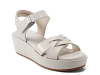 Amira Wedge Sandal Ivory view