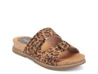 Zova Sandal Brown/Black Leopard Print view