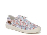 Beachside Slip-On Sneaker White/Blue/Red Stripes view