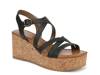 Aurora Wedge Sandal Black view