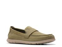 Flexway Band Loafer Olive Green Suede view