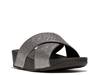 Lulu Glitterdust Wedge Sandal Pewter Metallic view