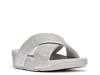 Lulu Glitterdust Wedge Sandal Silver Metallic view