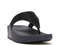 Lulu Shimmerlux Wedge Sandal Navy view