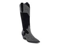 Dumplin Western Boot Black Suede view