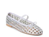 Eloise Ballet Flat Silver Leather view