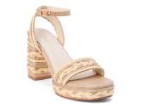 Lyla Platform Sandal Taupe Raffia view
