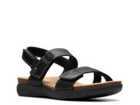April Clover Sandal Black view