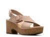 Nerisa West Wedge Sandal Sand Nubuck view