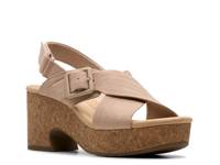 Nerisa West Wedge Sandal Sand Nubuck view