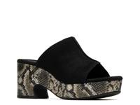 Nerisa Vine Platform Sandal Black Snake Print view