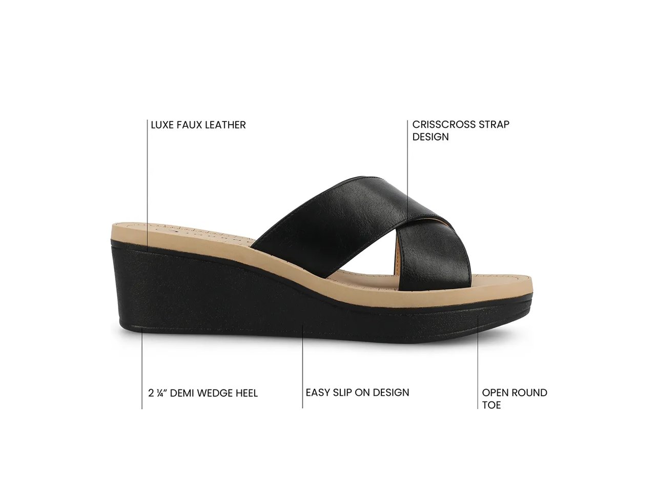 Biara Wedge Sandal