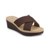 Biara Wedge Sandal Dark Brown view