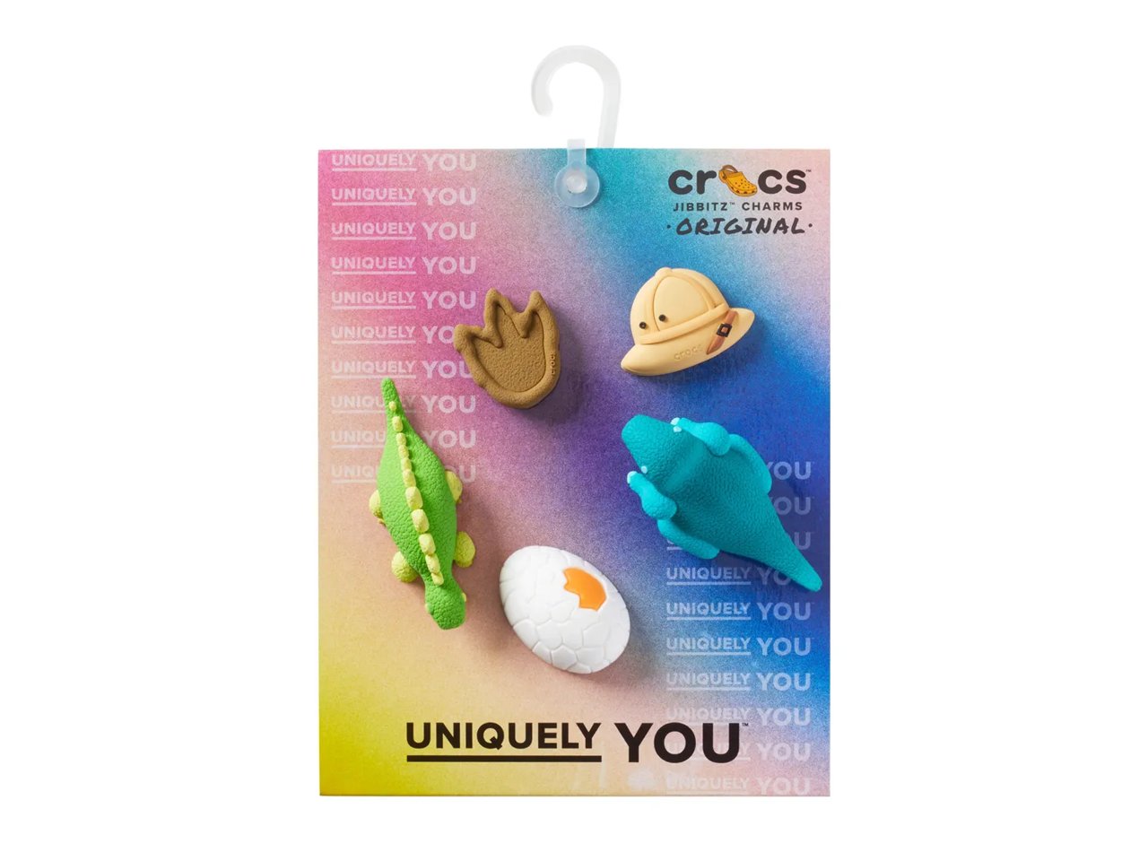 3D Dinosaur Adventure Jibbitz Set - 5 Pack