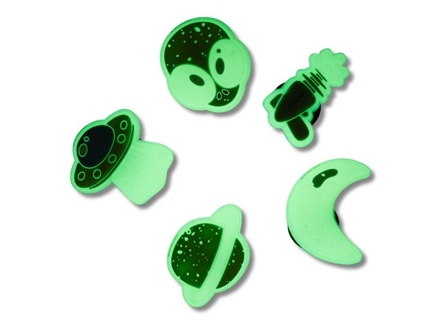 Glow in the Dark Space Jibbitz Set - 5 Pack