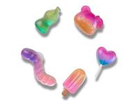Jelly Candy Jibbitz Set - 5 Pack Multicolor view