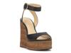 Kamindi Espadrille Wedge Sandal Black view