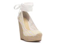 Zexie Espadrille Wedge Sandal White Multicolor view