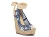 Zexie Espadrille Wedge Sandal Blue view