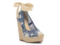 Zexie Espadrille Wedge Sandal Blue view