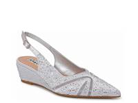 Daniela Wedge Pump Silver Metallic view