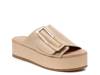 Dover Platform Sandal Beige Leather view