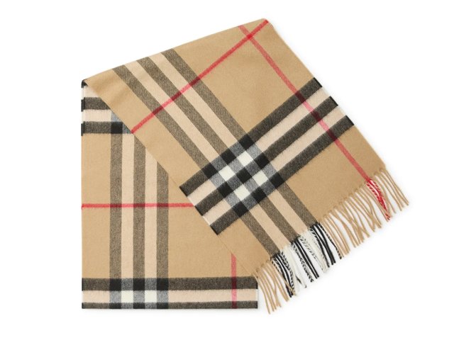 Giant Check Cashmere Scarf