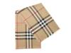 Giant Check Wool & Silk Scarf Tan Plaid Print view