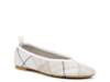 Baby Knit Ballet Flat Light Grey Plaid Print view