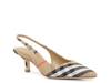 Birdie Pump Tan Plaid Print view