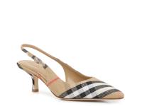Birdie Pump Tan Plaid Print view