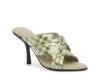 Cabana Sandal Light Green Plaid Print view