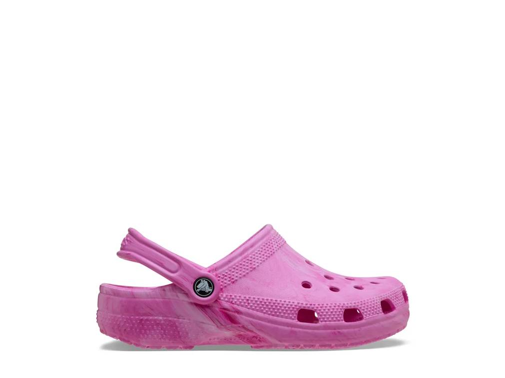 Featuring the kids' Crocs Classic Watercolor Marbled Clog. Click to shop this shoe.
