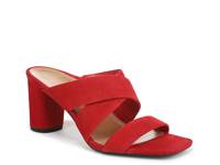 Merlot Sandal Red Suede view
