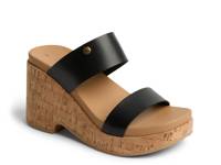 Sunset Ibiza Wedge Sandal Black view