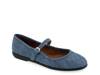 Baylee Mary Jane Flat Blue Denim view