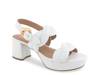 Camea Platform Sandal White view