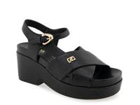 Cora Platform Sandal Black view