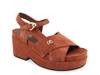 Cora Platform Sandal Orange view