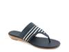 Gesa Wedge Sandal Navy Striped Fabric view