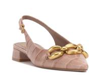 Valiey Pump Taupe Croc Print Leather view