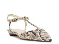 Varena Flat Ivory/Black Snake Print Synthetic view