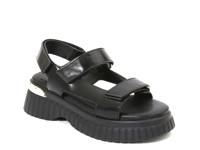 Bayside Platform Sandal Black view