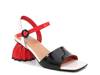 Seashell Sandal Black/Red view
