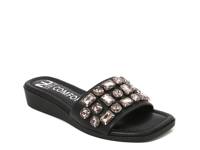 Seaside Wedge Sandal Black view
